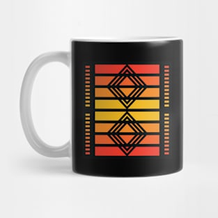 “Dimensional Squares” - V.4 Orange - (Geometric Art) (Dimensions) - Doc Labs Mug